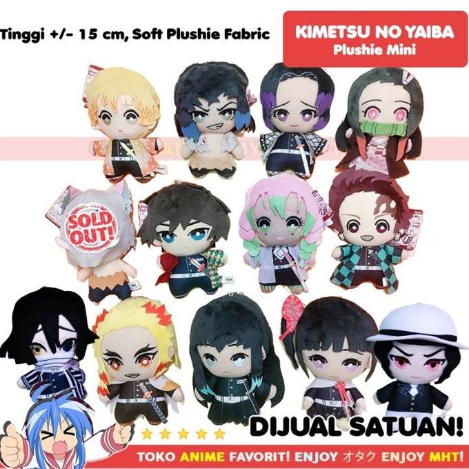 Boneka Anime Kimetsu no Yaiba Demon Slayer Mini Plushie Doll Tanjiro