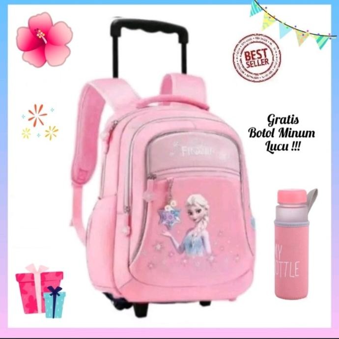 Terlaris Tas Ransel Troli Anak Perempuan Karakter Frozen Tk Sd Tas Koper Anak Fashion 2024