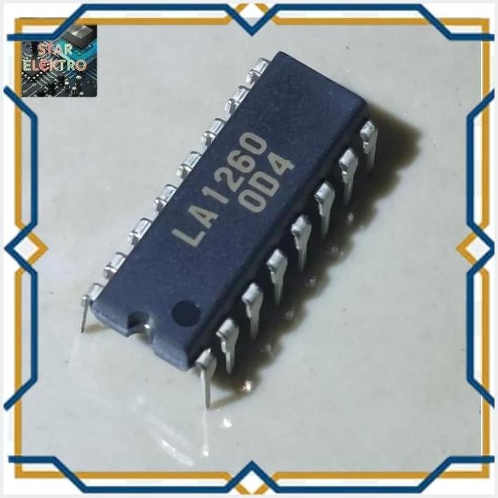 [STA55] LA1260 DIP-16 LA 1260 IC SANYO SEMICON AM FM TUNER RADIO RECORDER KASET