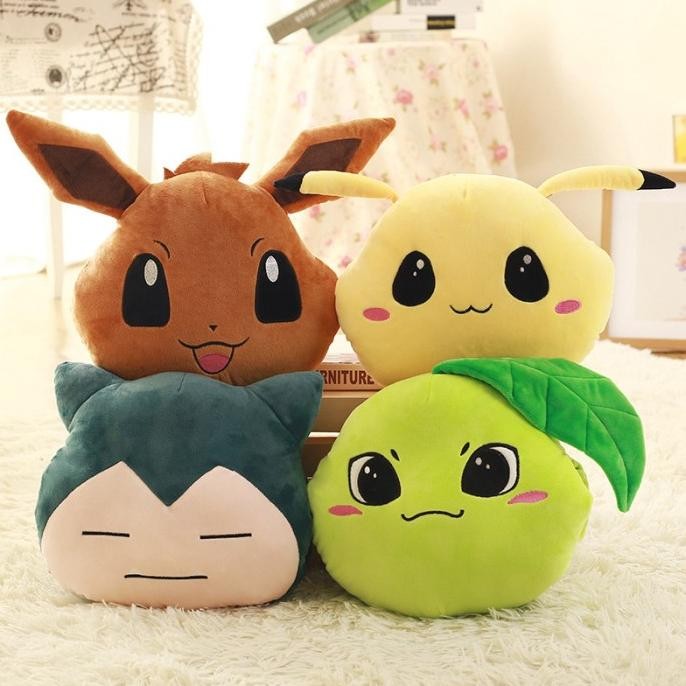 Boneka Pokemon Pikachu Snorlax Eevee Psyduck Warmer Plush doll Import