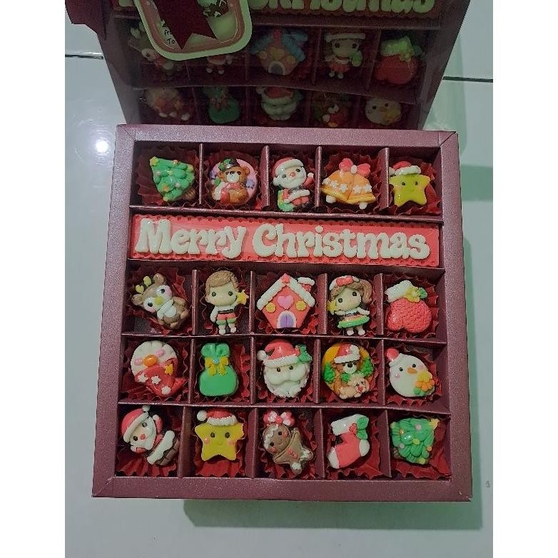 

CR - Coklat Karakter Natal 250gr Hampers box Natal 2024 Coklat Natal Unik lucu TERLARIS
