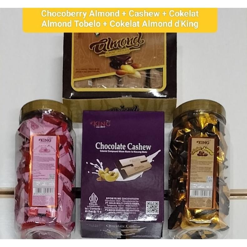 

CR - Cokelat Kacang Almond D'King Per Dus isi 4 Toples TERLARIS