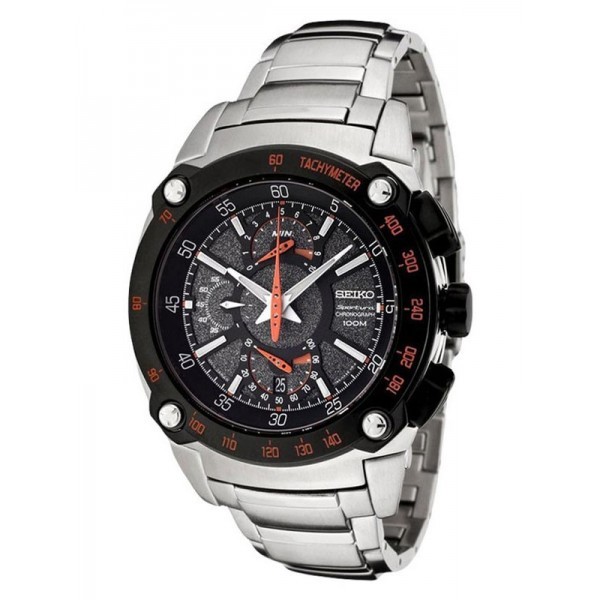Jam Tangan Seiko Sportura  Pria  Original Silver Stainless Steel SPC039 P1