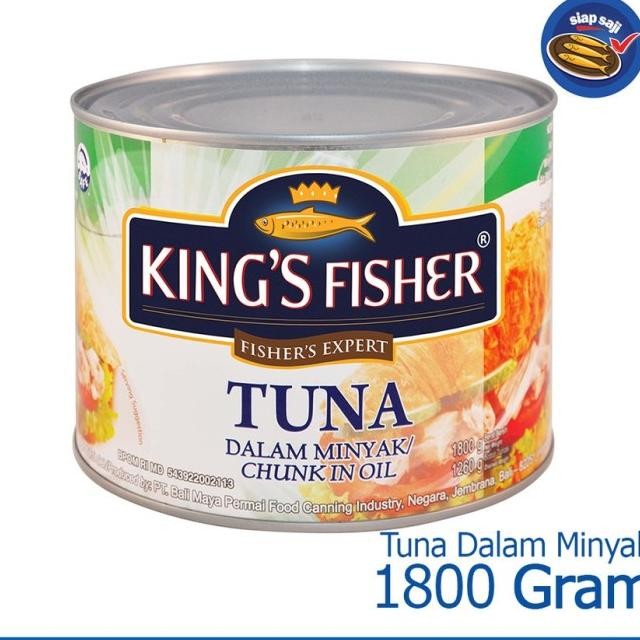 

King'S Fisher Tuna 1800 Gram Larutan Garam/ Nyak/ Hot Spicy Kaleng
