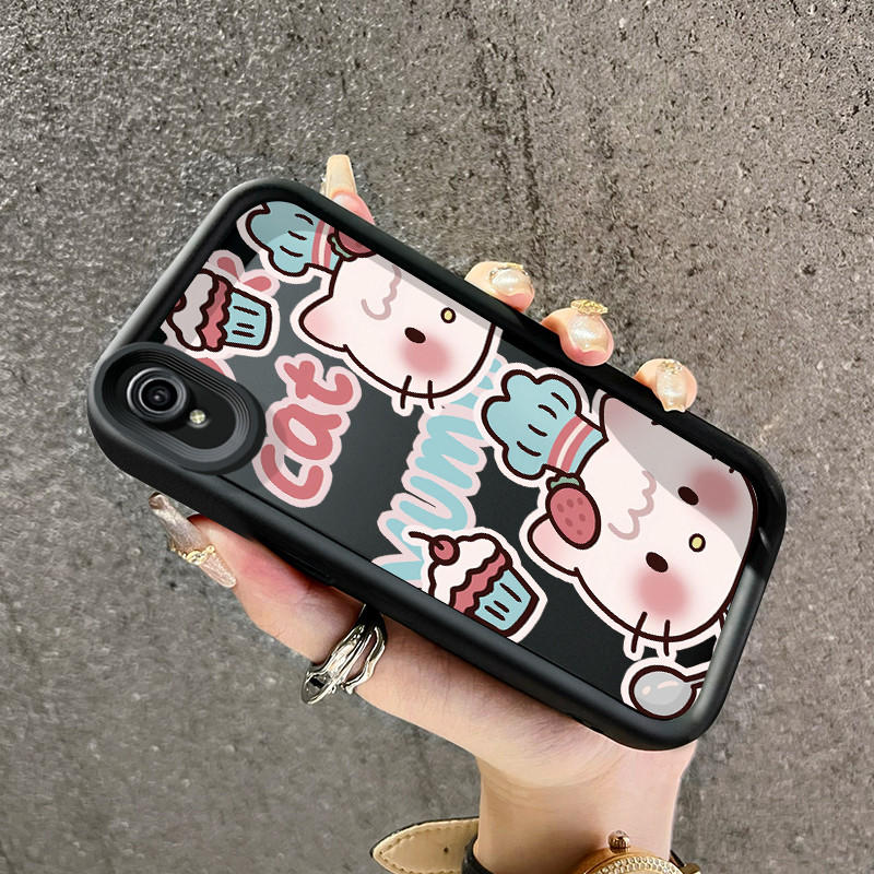 Casing Hp VIVO Y91C Y90 Y1s Case Casing lembut HP Kesing kartun Hello Kitty Softcase ponsel penutup 