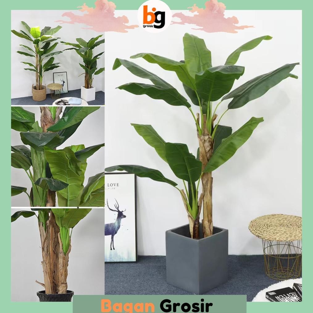 BG / COD / POHON 1.5 METER HIASAN RUANGAN / POHON HIAS PLASTIK BESAR SUDUT RUANGAN / POHON PALM PALS