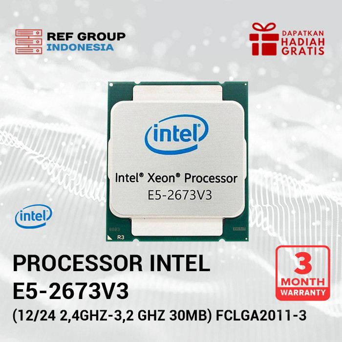 e5-2673v3 Intel server processor CPU e5-2673 v3(12/24 2,4Ghz-3,2GHz) SR1Y3