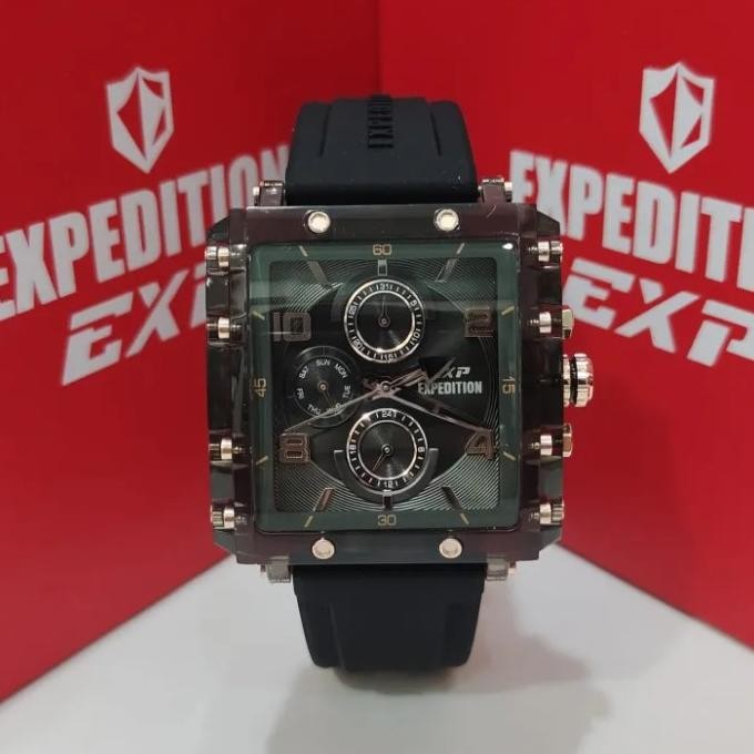EXPEDITION EXP 6808 E6808 E 6808 BLACK ROSEGOLD JAM WANITA ORIGINAL