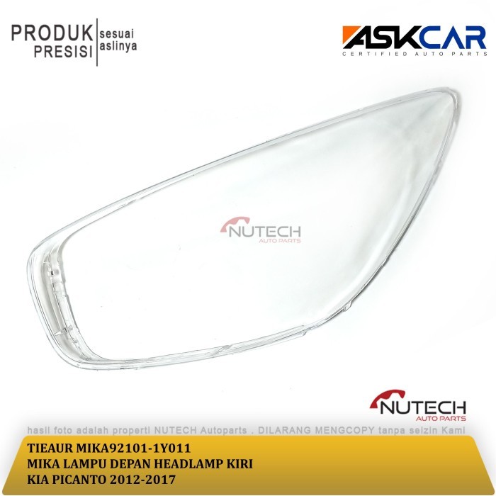 MIKA LAMPU DEPAN HEADLAMP HEAD LAMP KIRI KIA PICANTO 2012-2017