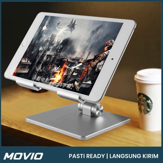 

MOVIO Stand Holder Aluminium - Dudukan Holder Tablet / Ipad / HP - BIG MM