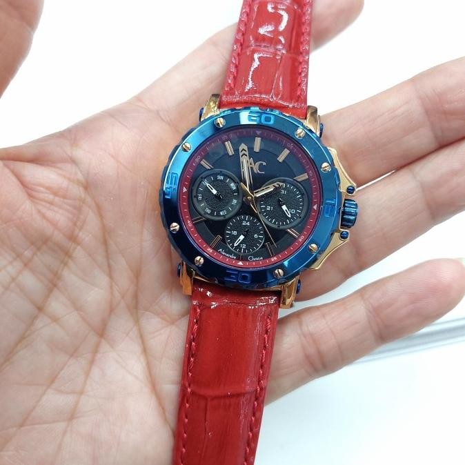 ALEXANDRE CHRISTIE AC9205 AC 9205 LEATHER STRAP JAM WANITA