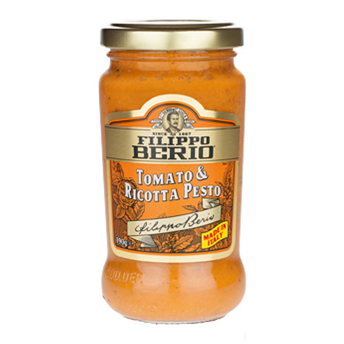 

Shoopmall - Filippo Berio Tomato Ricotta Pesto Saus Tomat Dengan Keju 190Gr