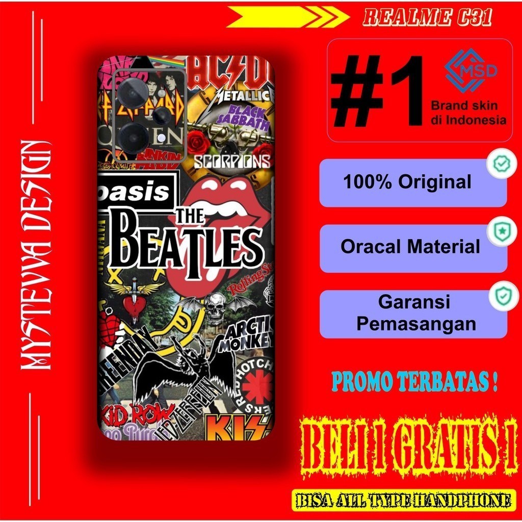 

Wrap* Realme C31 Wrap Skin Stiker Garksin CUSTOM Gratis (2pcs)