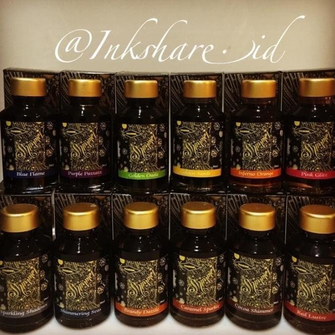 

TERBARU - Diamine Shimmering Inks - Fountain Pen Ink / Tinta 50ml Botol