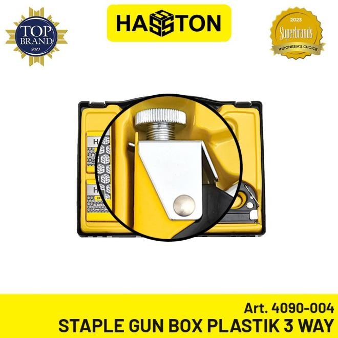 

Hasston Staple Gun 3 Way + Isi / Staples Tembak Set (4090-004) Barangbaru