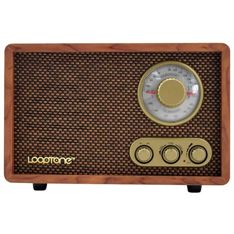 SZ LOOPTONE VINTAGE RADIO FM AM DUAL BAND KAYU ANTIK KUNO RETRO KLASIK OLD BLUETOOTH SPEAKER