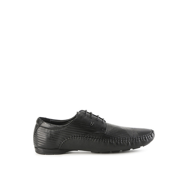 Promo Playboy Sepatu Pria Leccox Laces In Black PI6662BK