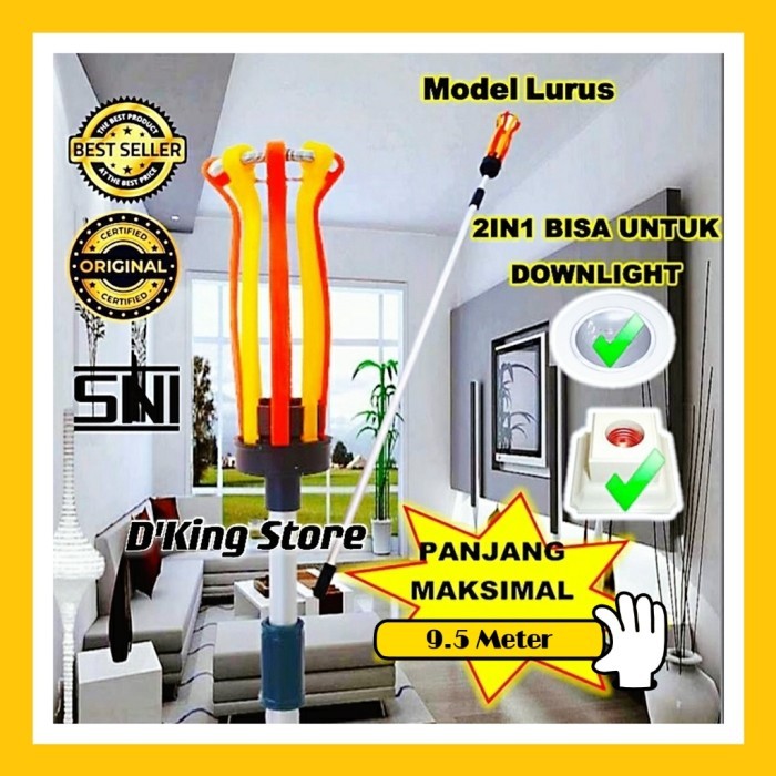 TERMURAH - Tongkat Lampu 9.5 METER Stick Lampu Model LURUS