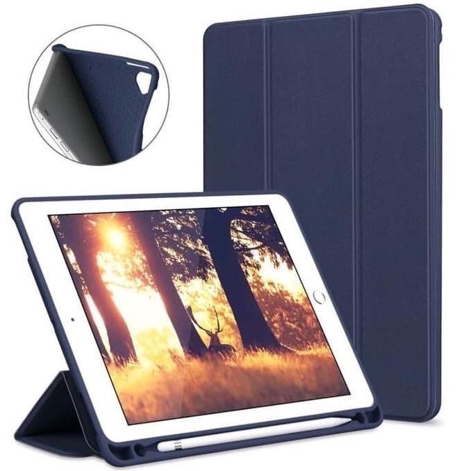 Case Ipad 7 10.2 2019 Silikon + Hold Pen Smart Case Ipad 7 2019 10.2