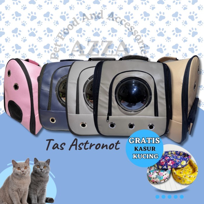Tas Kucing Astronot Gratis Kasur Kucing / Ransel Kucing 3 in 1 Model
