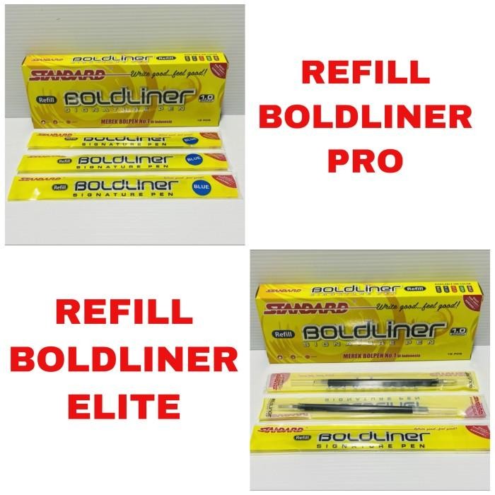 

Refill Pulpen Standard Boldliner Pro Dan Elite 1.0 / 1 Box Isi 12 Pcs