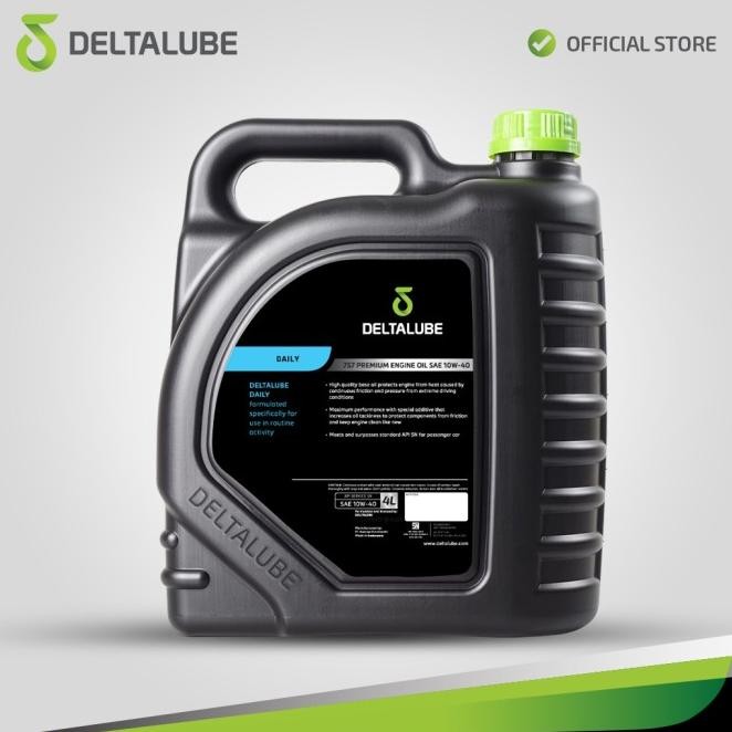 Deltalube Daily 757 Premium Sae 10W-40 Api Sn 4 Liter Terlaris
