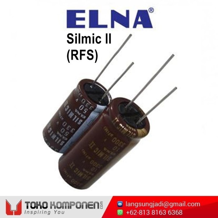 Termurah 220Uf 100V Elna Silmic Ii Rfs Electrolytic Capacitor 220 Uf 100 Volt