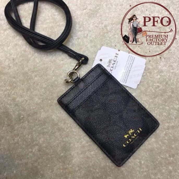 

BEBAS ONGKIR - Gantungan Lanyard CH 65573 In Colorblock Signature Canvas Black