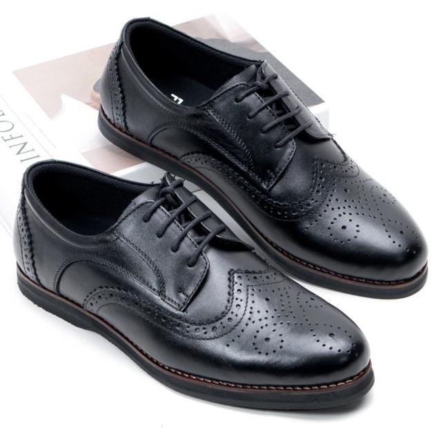Sepatu Pantofel Pria Formal Oxford Kulit Fordza D332