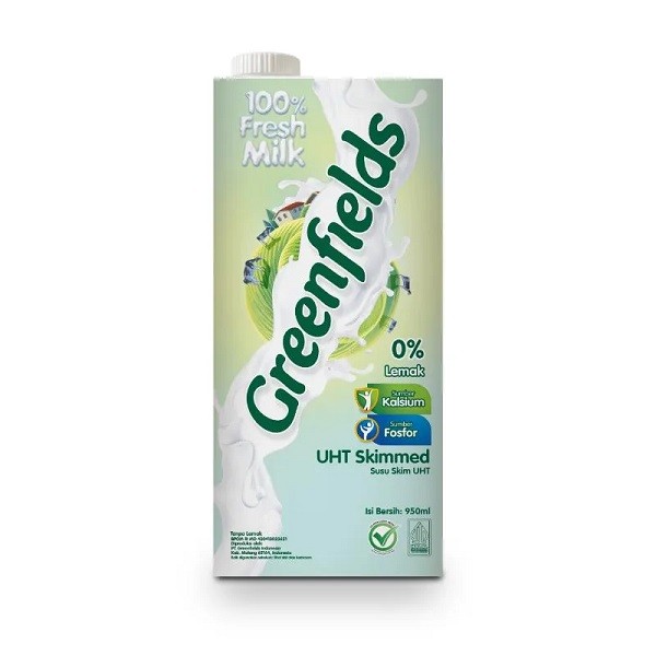 

GREENFIELDS UHT HI-CALCIUM SKIMMED 950 ML