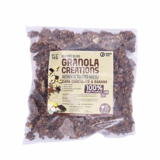 

Granola Creations Dark Chocolate & Banana (Gourmet Blend) 1Kg - Choco