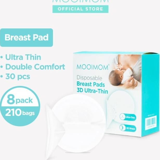 

Bundle Mooimom Disposable Breast Pad 3D Ultra-Thin-Ampung Asi 8Pa