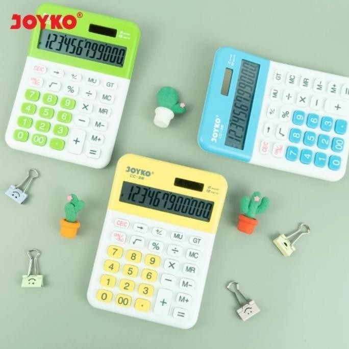 

TERSEDIA JOYKO CC36 12 DIGIT CHECK & CORRECT CALCULATOR - KALKULATOR MEJA CC 36