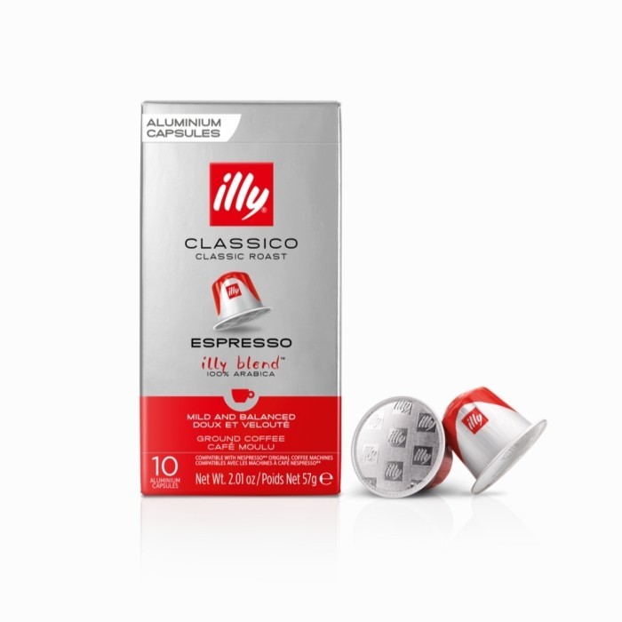 

NESPRESSO ILLY Coffee Capsules Classico Espresso Isi 10 Cap