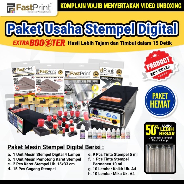 

Paket Hemat Mesin Stempel Digital 4 Lampu Lengkap