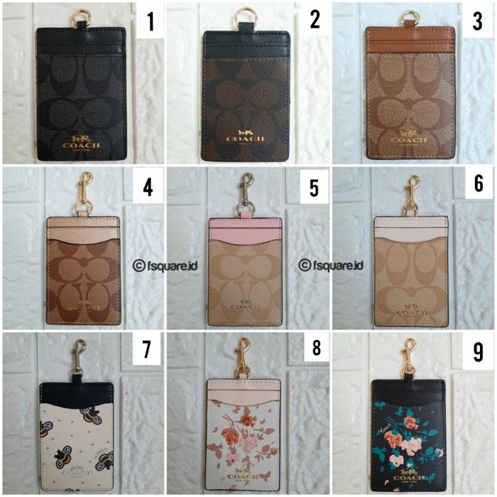 

COACH ID LANYARD CARD HOLDER TAG TALI NAME GANTUNGAN KARTU ORGANIZER