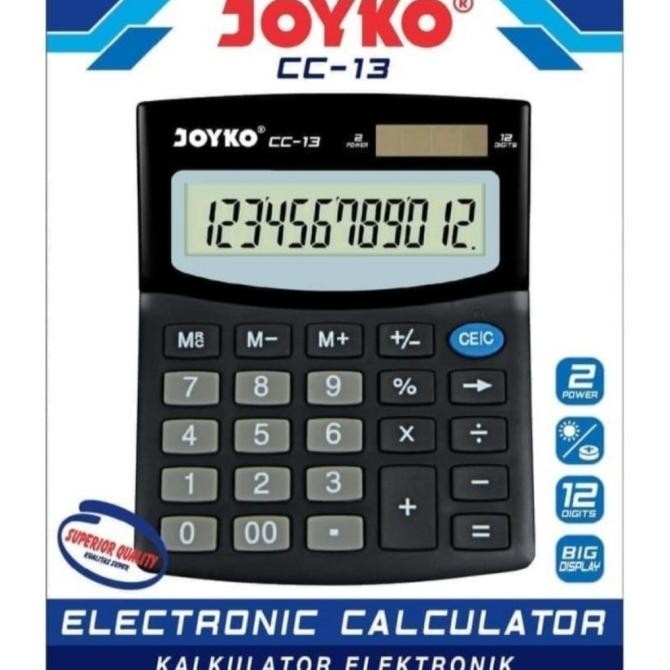 

TERSEDIA JOYKO CC-13 ORIGINAL KALKULATOR MEJA CALCULATOR DESKTOP / KANTOR CC13