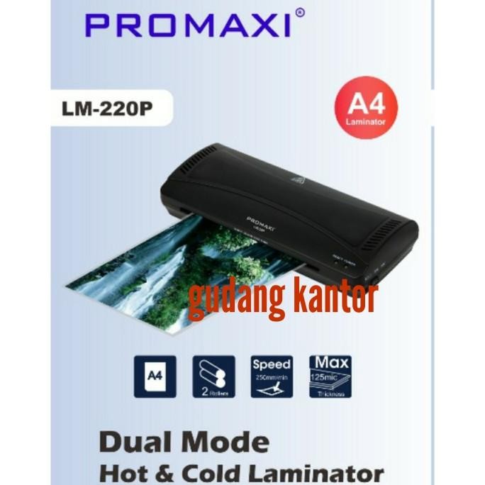 

TERSEDIA MESIN LAMINATING PROMAXI LM210P HOT & COLD SIZE A4 & F4 - LM 210P