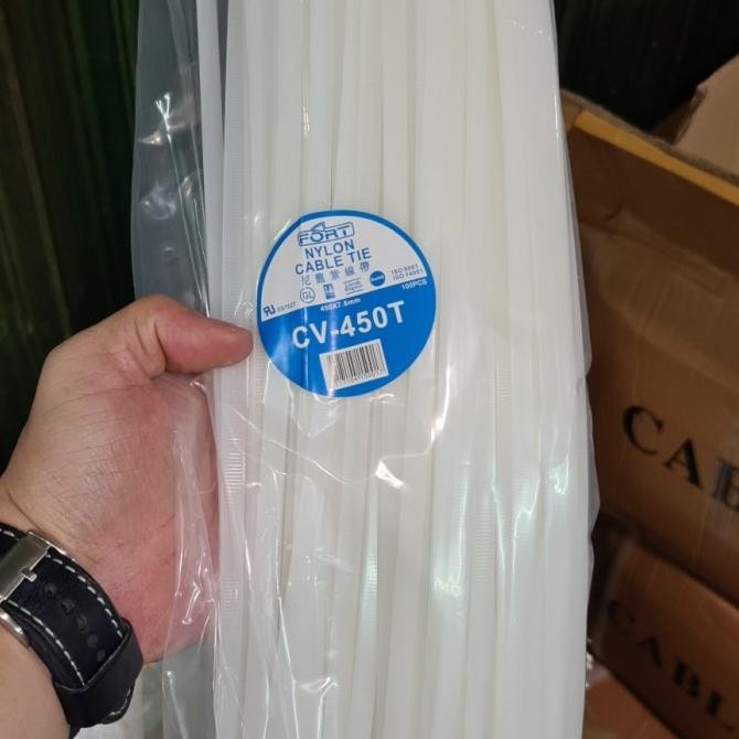 

Kabel ties, Cabel tye nylon merk Fort 450x7.6mm