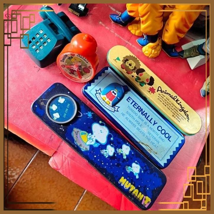 

[R255] kotak pensil kaleng vintage japan