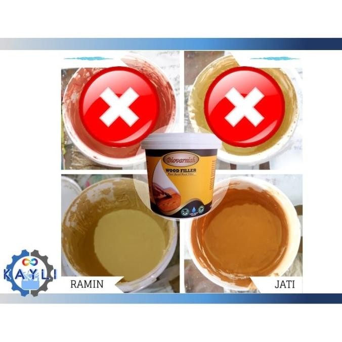 Paket Biovarnish | Wood Filler, Wood Stain, Clear Coat