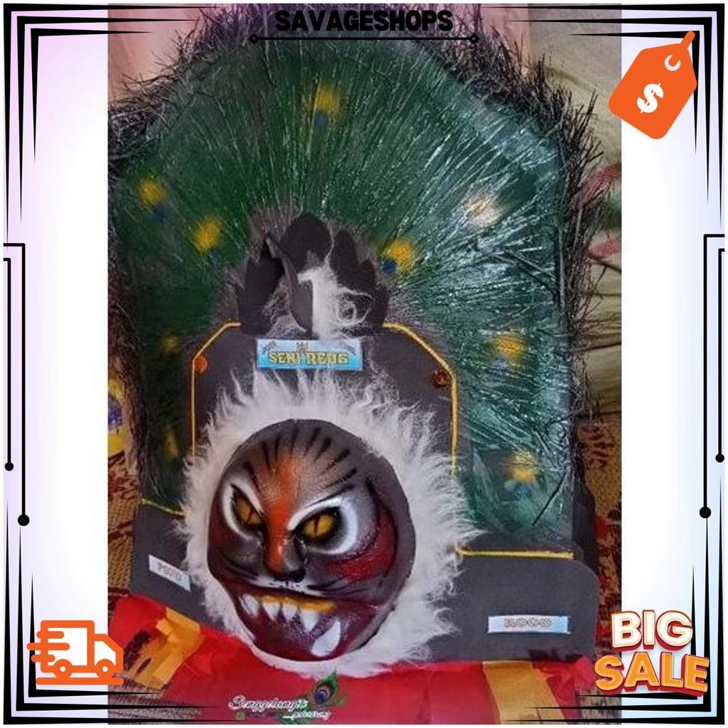 "Topeng Reog Ponorogo Asli: Reog Mini Anak Dari Bahan Spon Nbg Best Seller