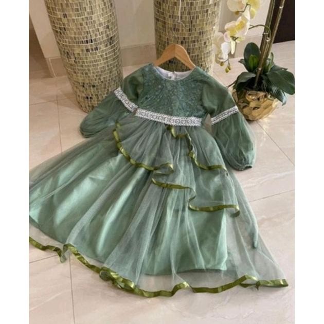 Baju pesta muslim / gaunanak / baju pesta anak perempuan / MUSLIM RENDA