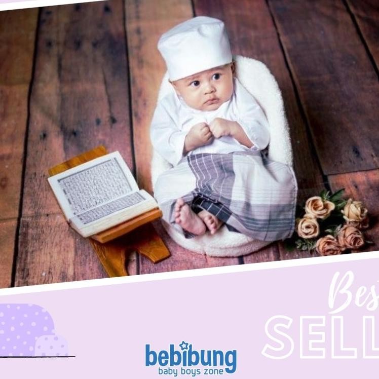 SARKOCI SARUNG BAJU KOKO BAYI MUSLIM TOYOBO KOKOBAYI NEWBORN SETELAN ANAK AQIQAH BEBIBUNG BY BEBIZU 