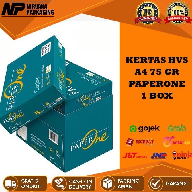

[GOJEK/GRAB] KERTAS HVS A4 PAPERONE 75GR 70GR PAPER ONE PRINT FOTOCOPY
