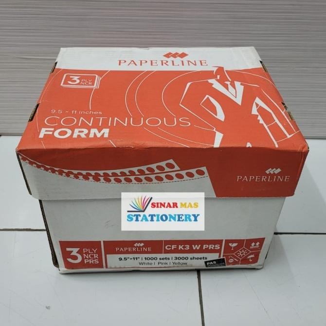 

TERLARIS - Kertas Komputer Continous Form 3 Play PRS Bagi 2(9 1/2 X 11) Paperline