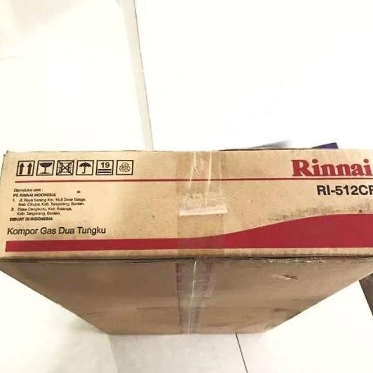 RINNAI KOMPOR GAS RI512CF - 2 TUNGKU TEFLON RI 512 CF ANTI LENGKET