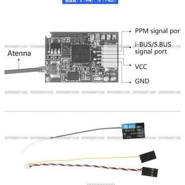 Flysky Fs-I6X 2.4Ghz 10Ch Afhds 2A Rc Transmitter Fs-A8S  Ready
