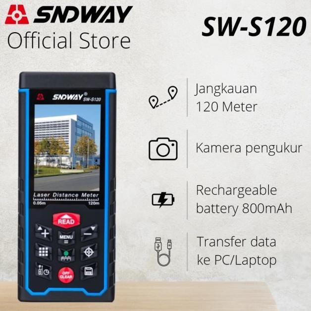Sndway Meteran Digital + Kamera 120 M Sw-S120