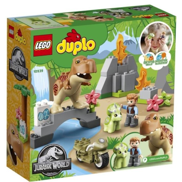 LEGO Duplo 10939 T Rex Triceratops Dinosaur Jurassic Park Dinosaurus